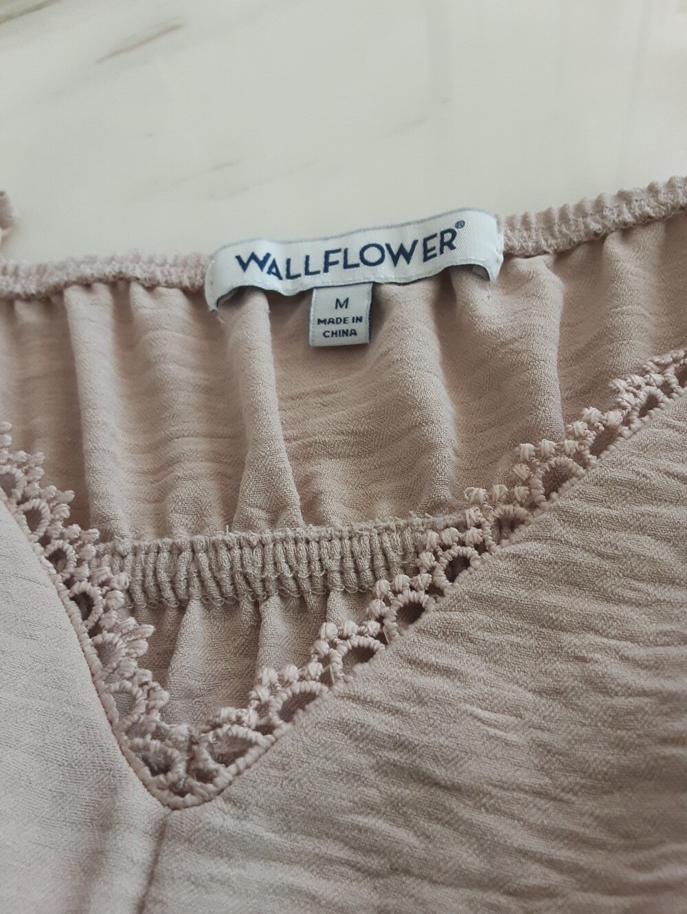 WALLFLOWER Mocha Tiered Boho Peasant Maxi Dress Sz M - Picture 6 of 7